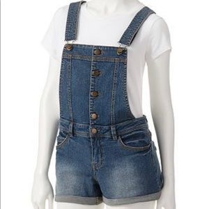 *2/$40* Tinseltown Denim Overall Shorts